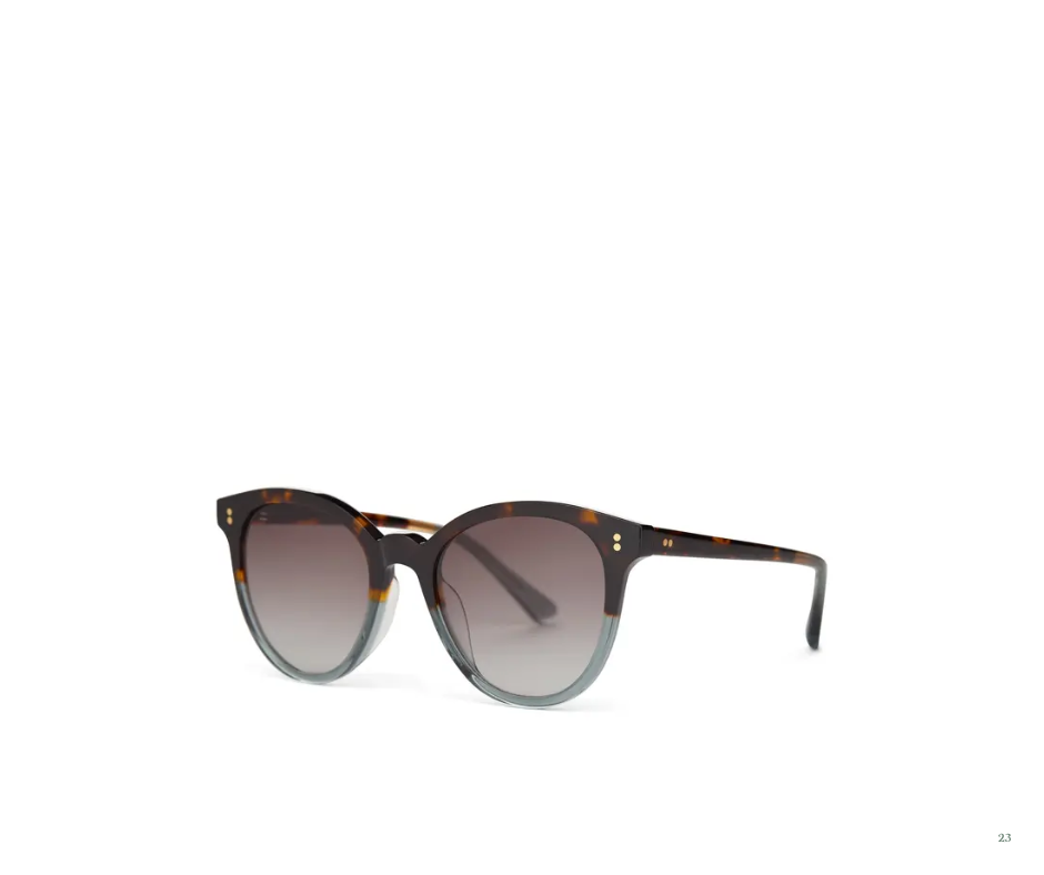 TOMS Aaryn Sunglasses- Tortoise Ocean Grey Crystal Fade