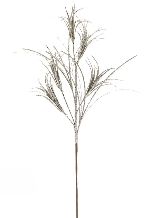 29.5" Gold Glittered Grass Stem