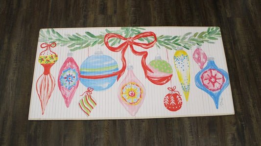 Bamboo Runner Garland with Ornaments
