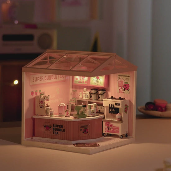 Double Joy Bubble Tea DIY Stackable Miniature House