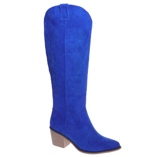Deep Blue Suede Wilder Tall Boot