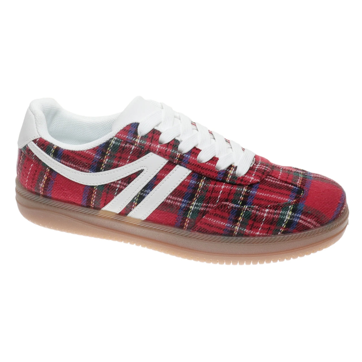 Giana Outwoods Sneaker- Red Tartan