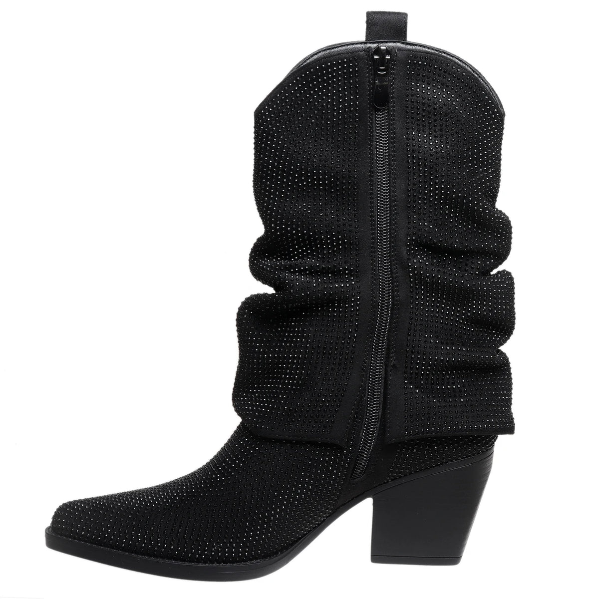 Pierre Dumas Deena Rhinestone Boots- Black