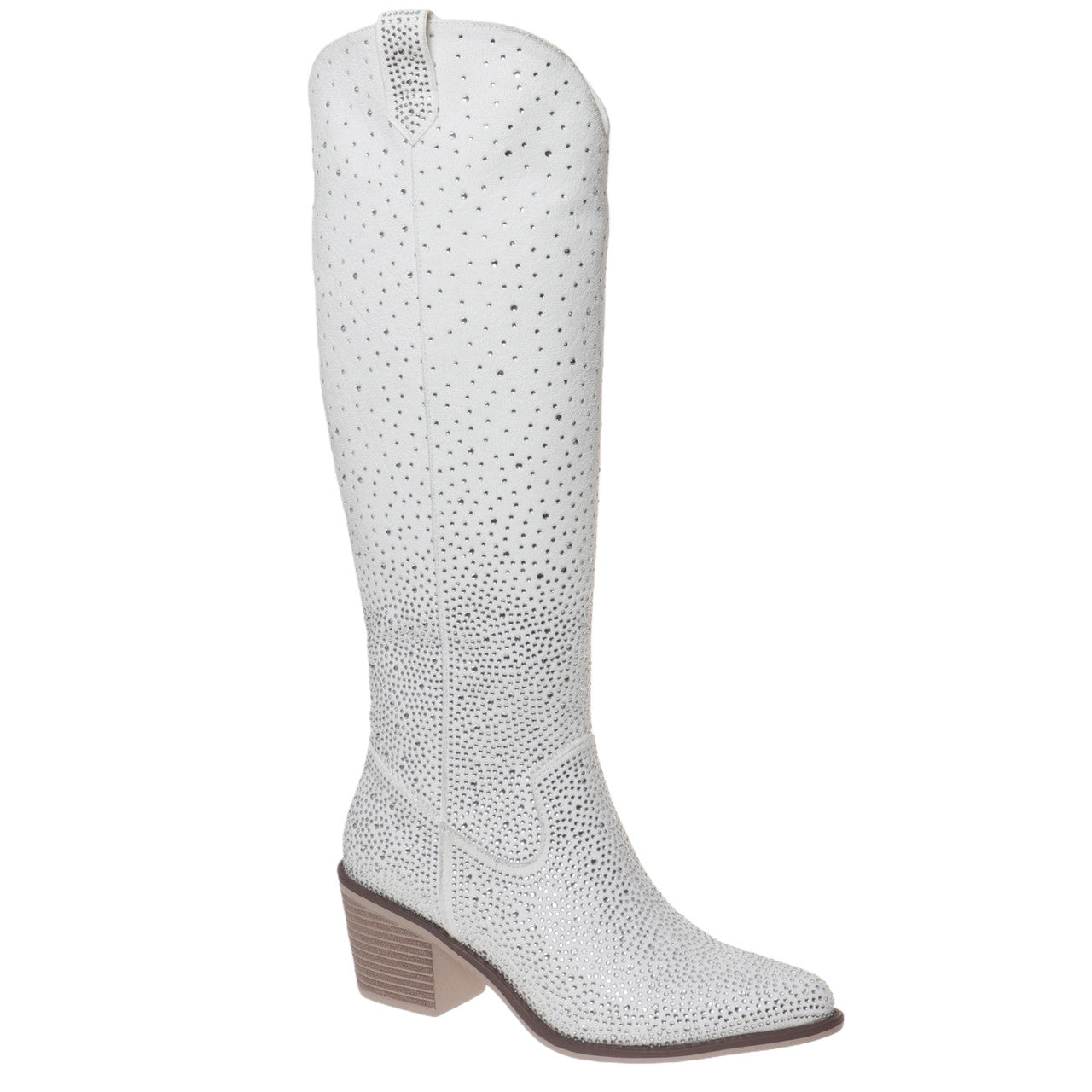 Pierre Dumas White Suede Whitney Boot
