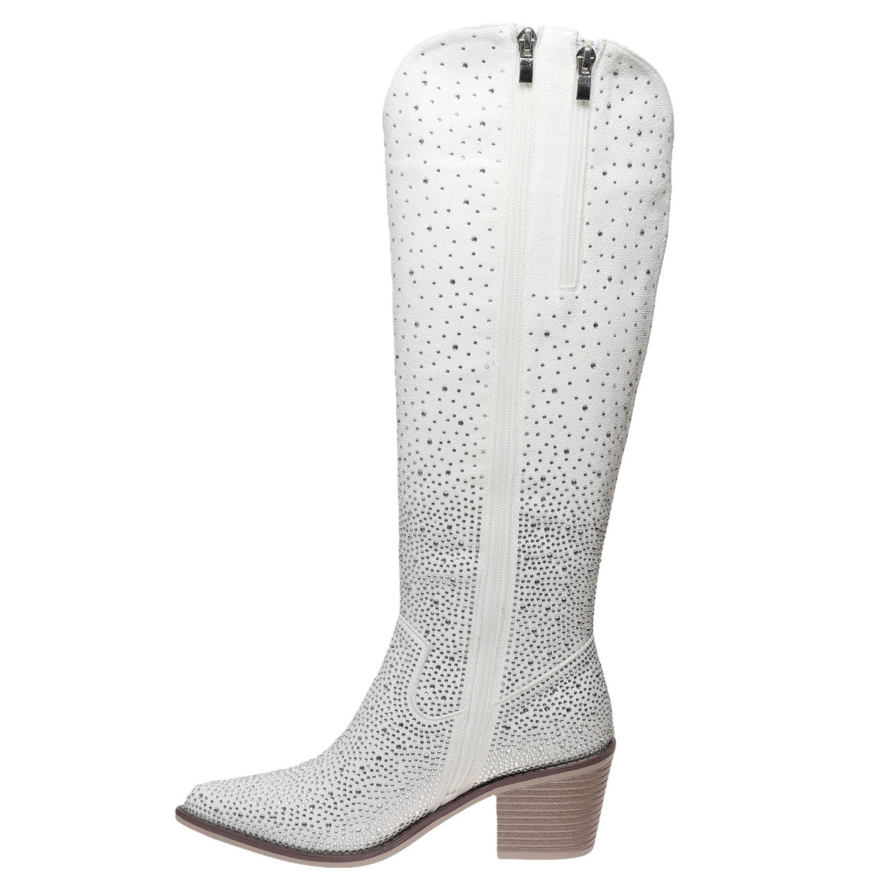 Pierre Dumas White Suede Whitney Boot