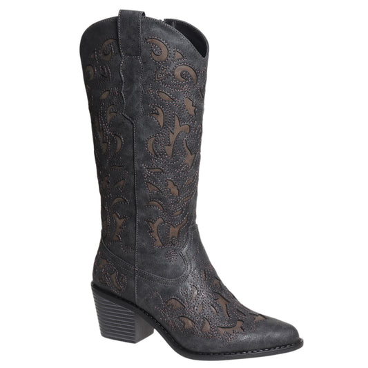 Pierre Dumas Black Combo Whitney Boots