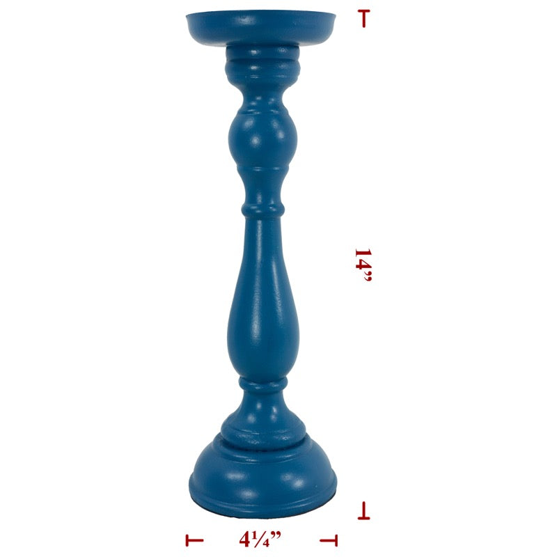 14" Wooden Candle Holder
