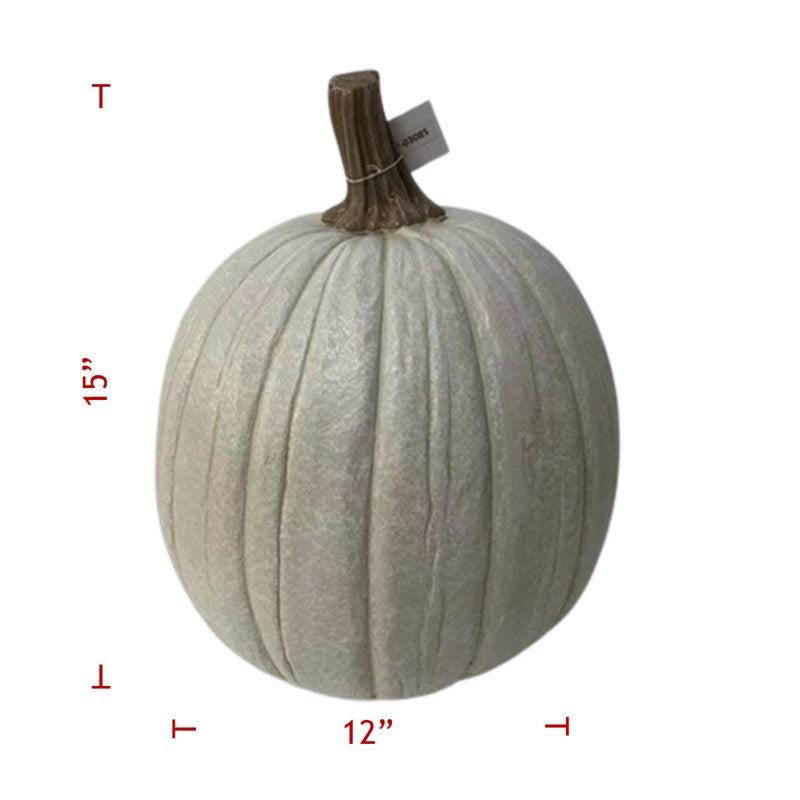 15" Poly Fall Pumpkin Decor