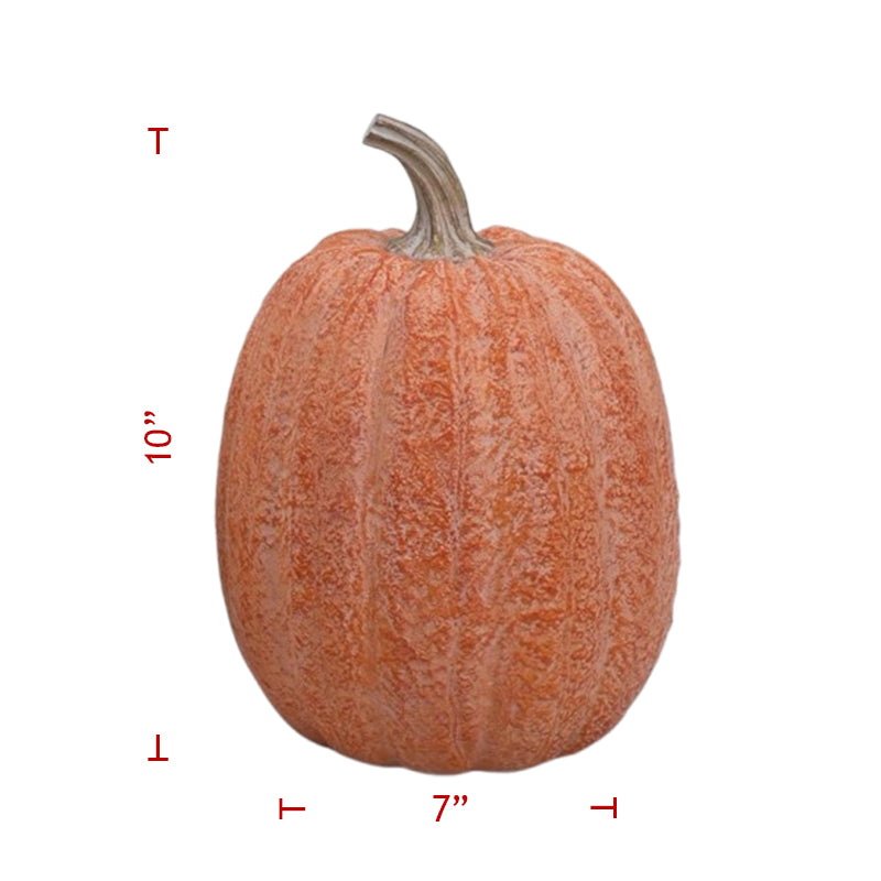 10" Poly Pumpkin Decor