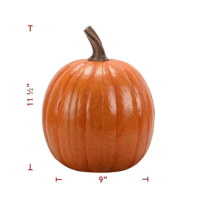 11" Poly Fall Pumpkin