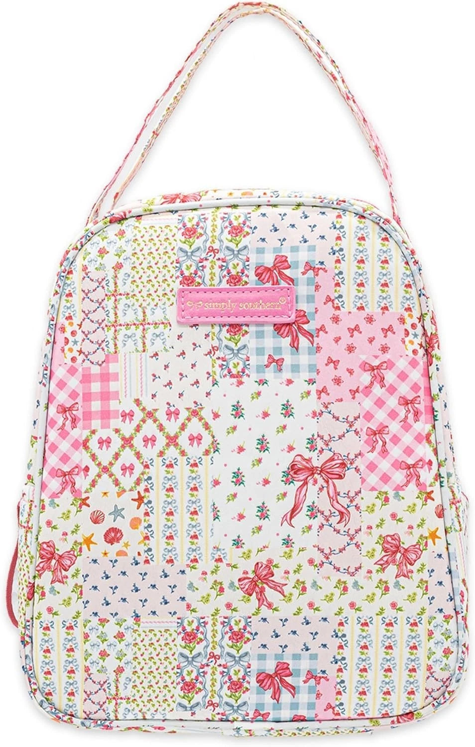 Simply Southern Small Lunch Bag- Pink Quilted Floral