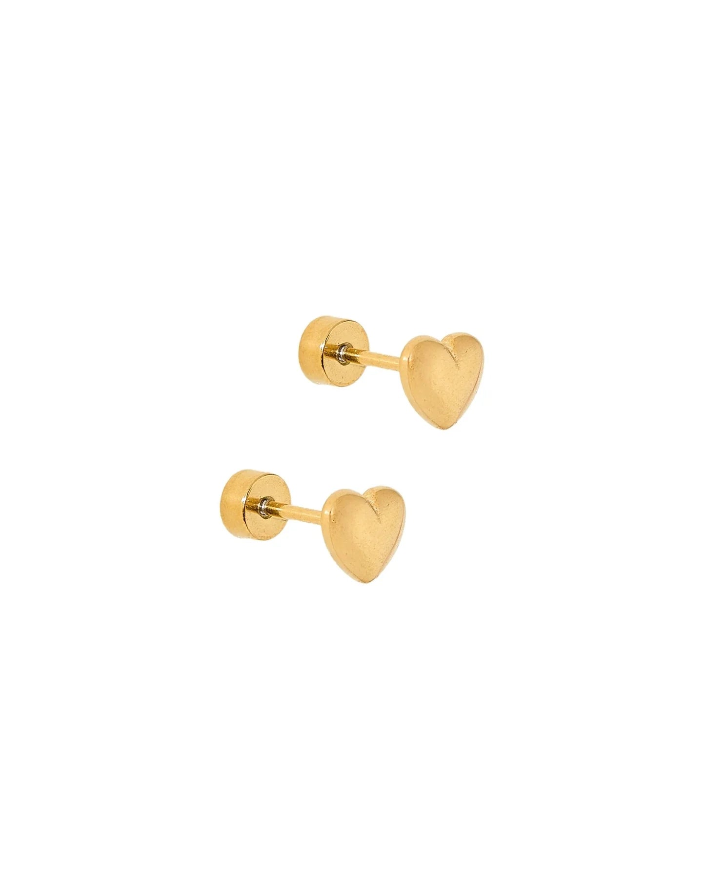 Screwback Stud Earrings - Hadley Gold