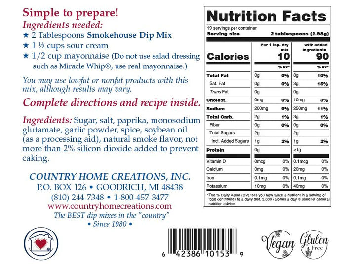 Country Home Creations Smokehouse Dip Mix