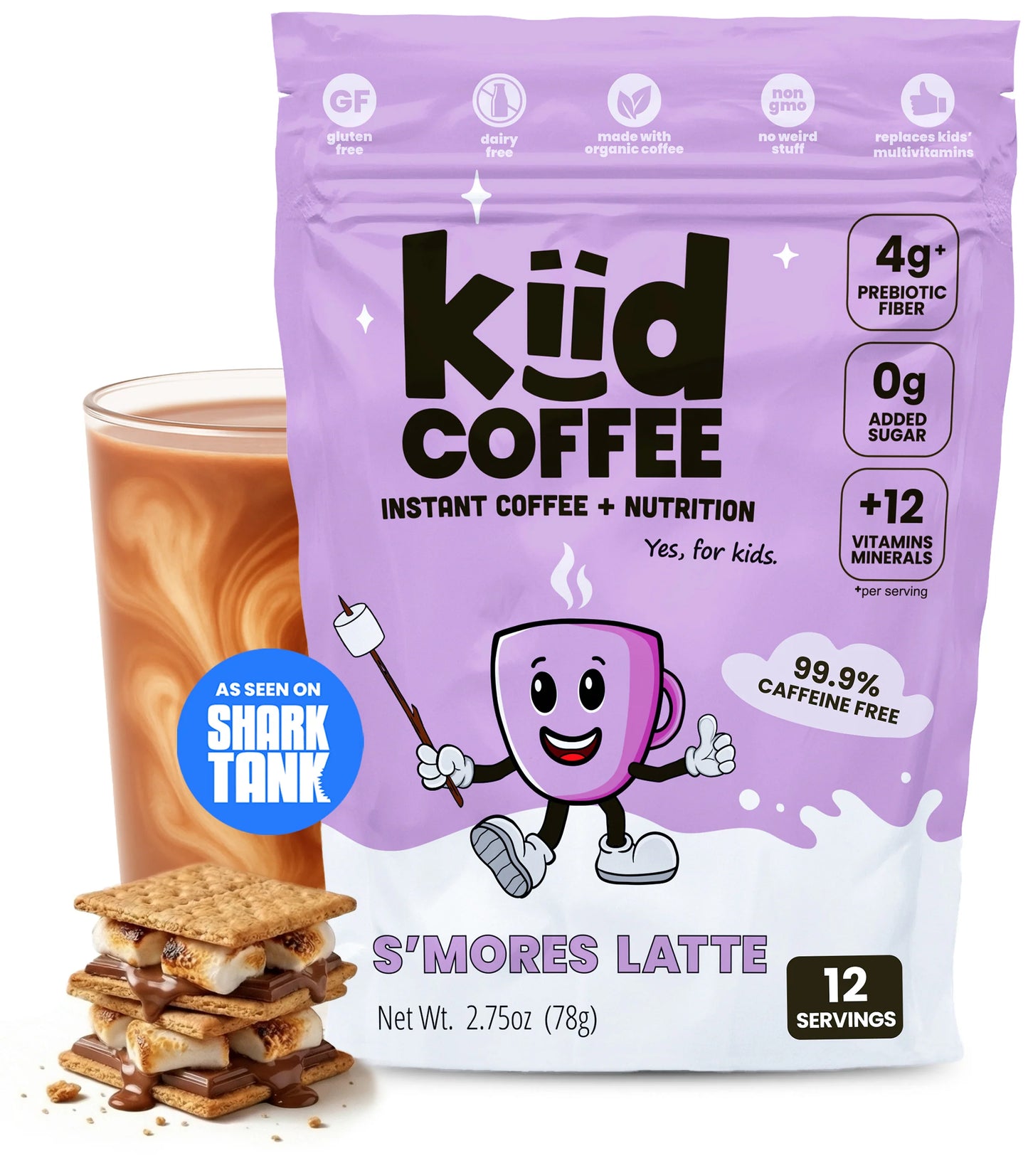 Kiid Coffee Superfood Latte For Kids 1 Serving