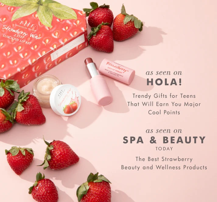 Farmhouse Fresh Strawberry Wine 2-Step Luscious Lip Kit lush lip duo