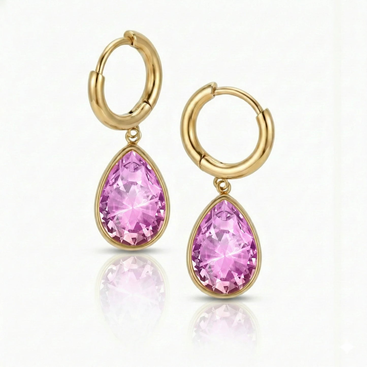 Aurora Crystal Jewelry Teardrop Crystal Earrings