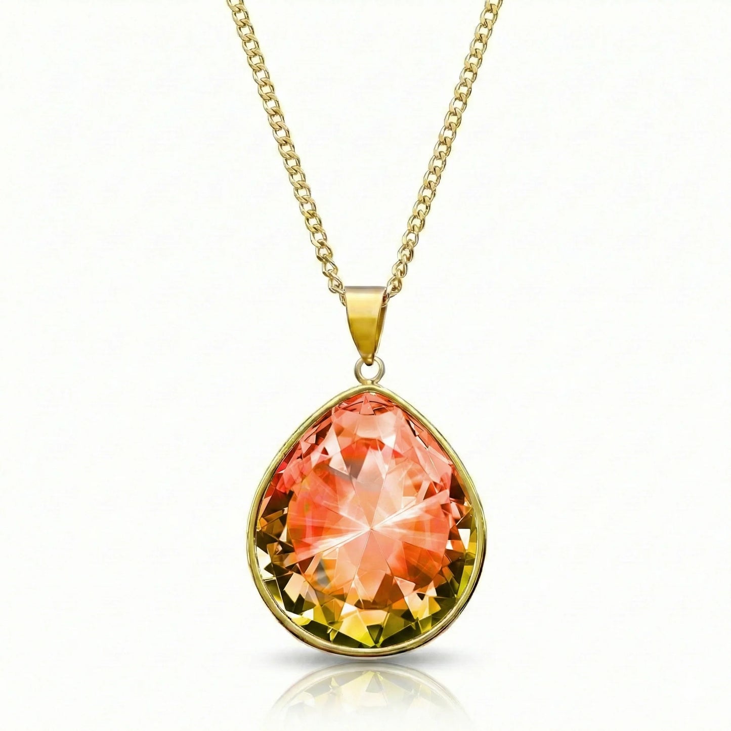 Aurora Crystal Jewelry Teardrop Crystal Pendant