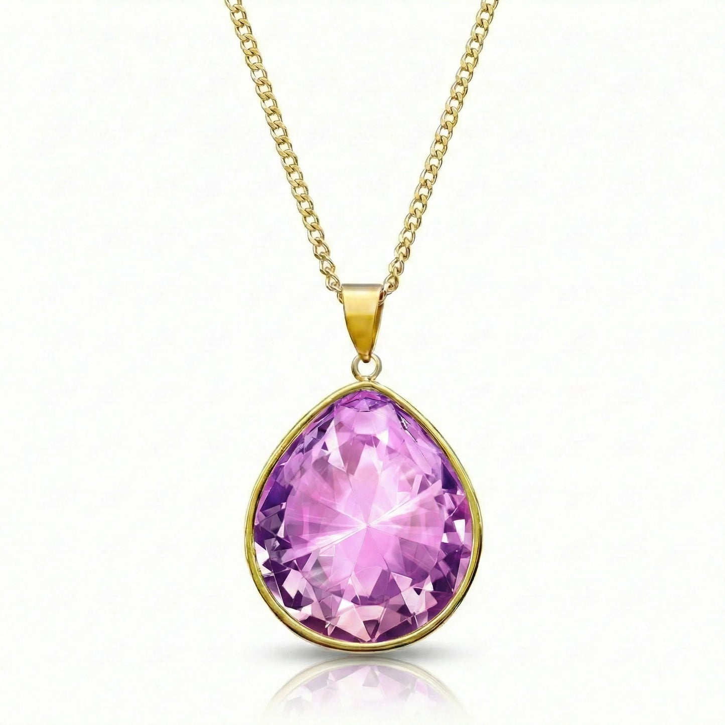 Aurora Crystal Jewelry Teardrop Crystal Pendant