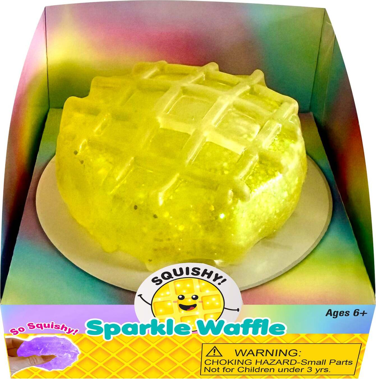 Zorbitz Squishy! Sparkle Waffle Toy