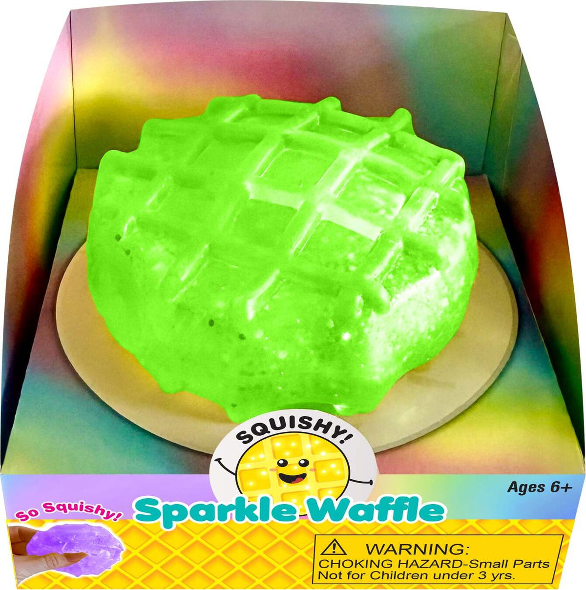 Zorbitz Squishy! Sparkle Waffle Toy