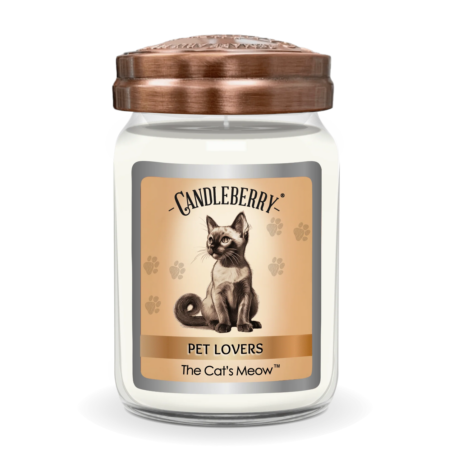 The Candleberry Company Cat Lovers Large Jar Candle