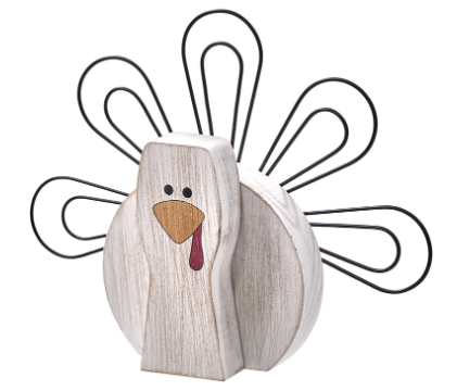 Wooden Turkey Picture Holder