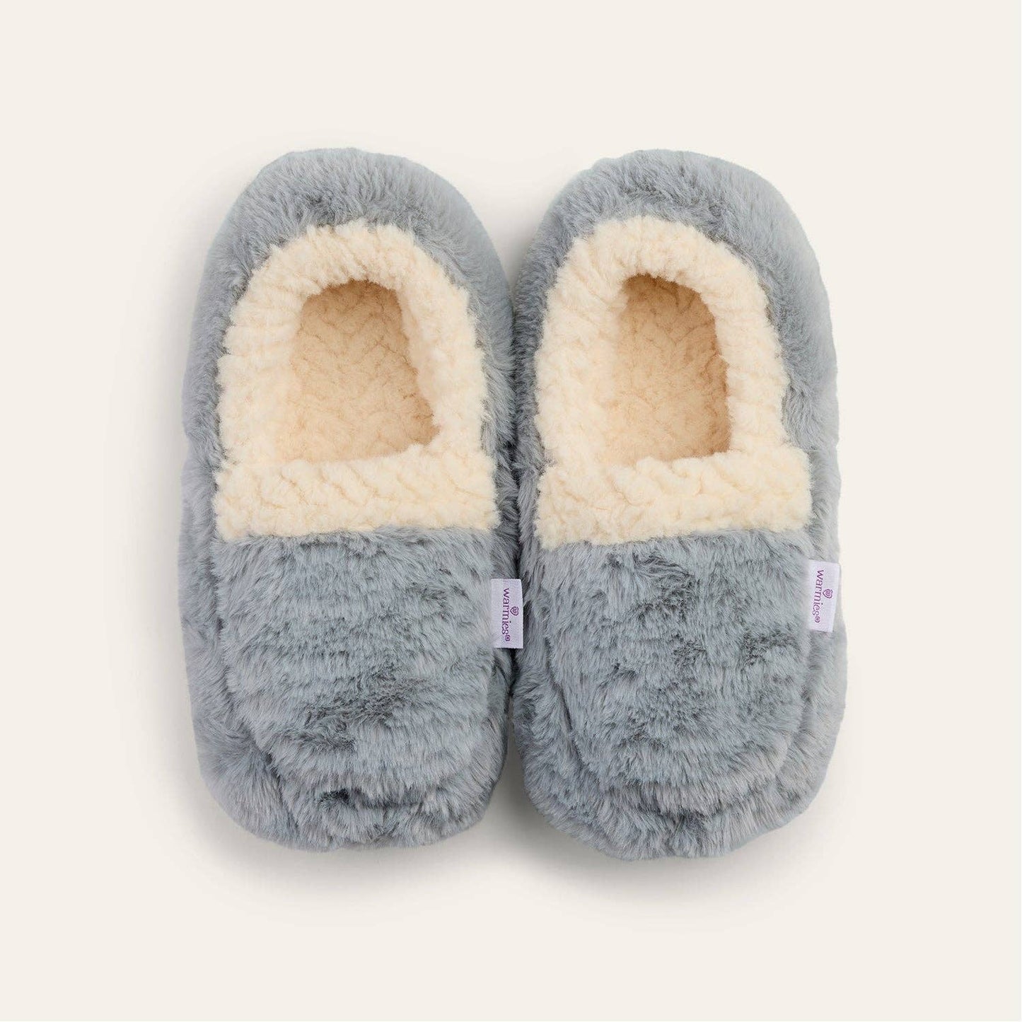 Warmies Deluxe Sherpa Microwavable Slippers