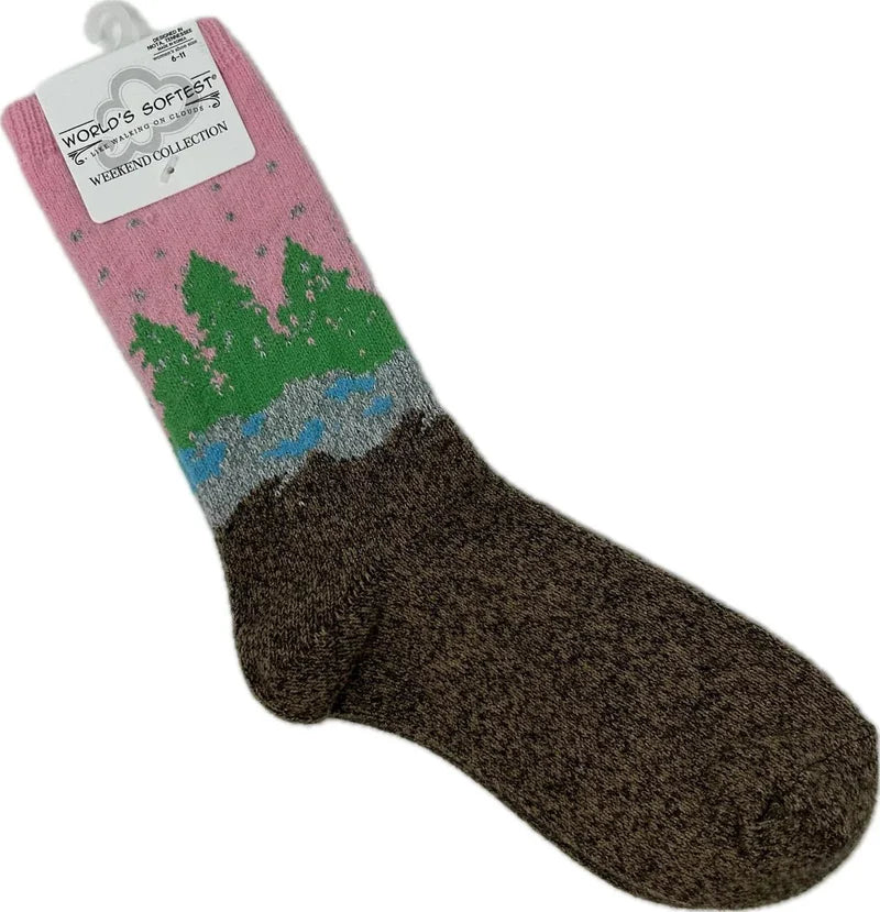 Weekend Collection Wonderland Forest Mini Crew Socks
