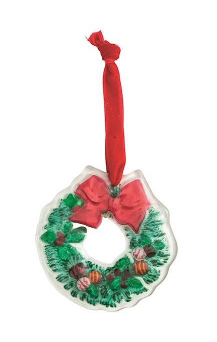 Mud Pie Classic Xmas Glass Ornament