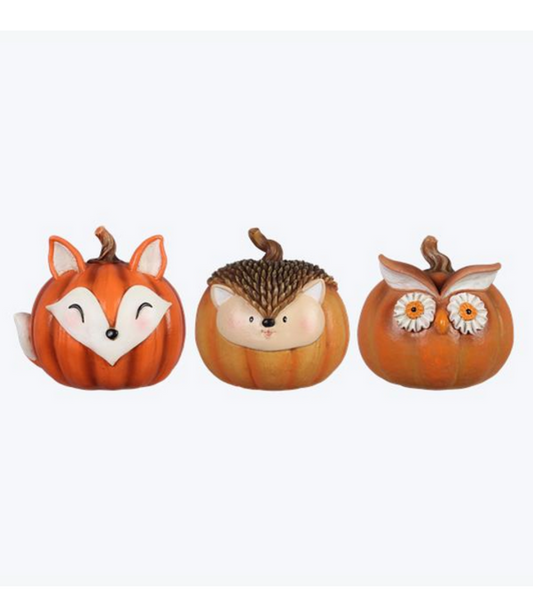 Resin Animal Pumpkin